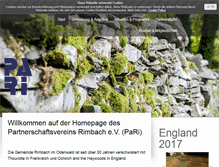 Tablet Screenshot of pari-rimbach.de